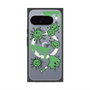 Premium Square Case with Pixelsnap［ PAINTING SMILE Green ］