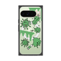 Premium Square Case with Pixelsnap［ PAINTING SMILE Green ］