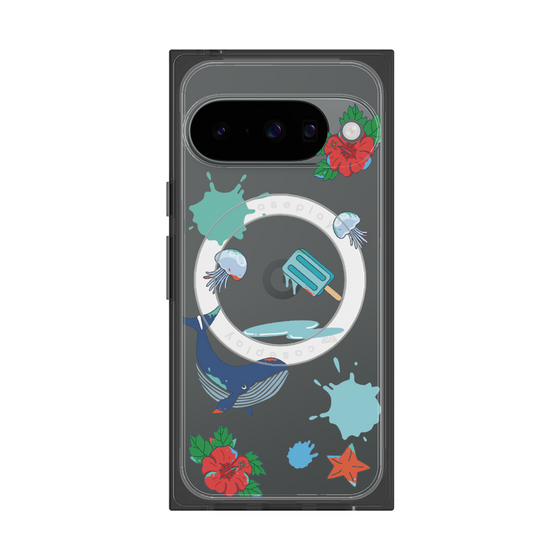 Premium Square Case with Pixelsnap［ DRAWING PAPER Blue ］