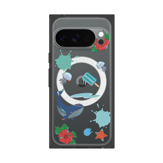 Premium Square Case with Pixelsnap［ DRAWING PAPER Blue ］