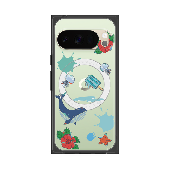 Premium Square Case with Pixelsnap［ DRAWING PAPER Blue ］