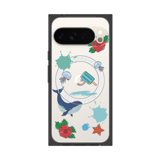 Premium Square Case with Pixelsnap［ DRAWING PAPER Blue ］