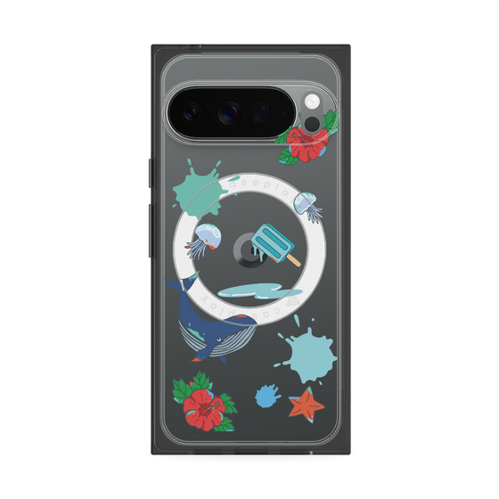 Premium Square Case with Pixelsnap［ DRAWING PAPER Blue ］