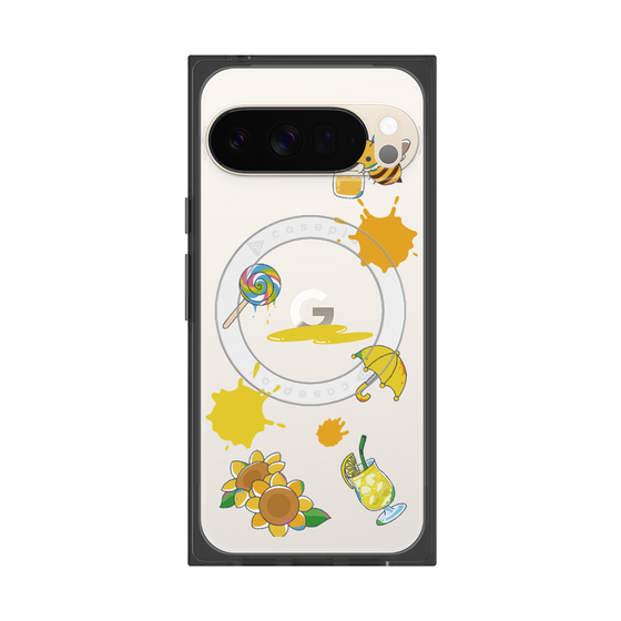 Premium Square Case with Pixelsnap［ DRAWING PAPER Yellow ］