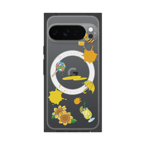 Premium Square Case with Pixelsnap［ DRAWING PAPER Yellow ］