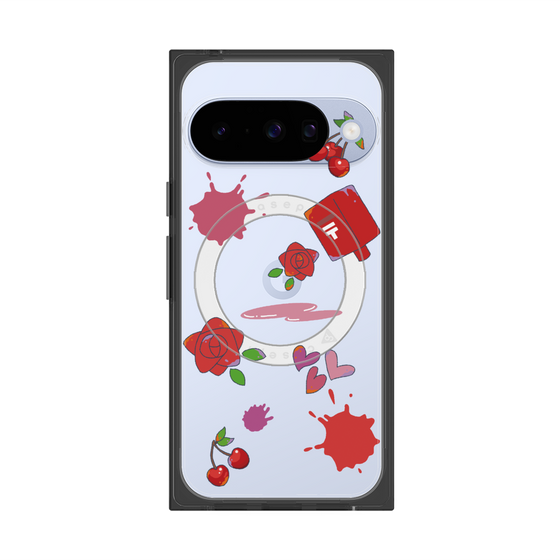 Premium Square Case with Pixelsnap［ DRAWING PAPER Red ］