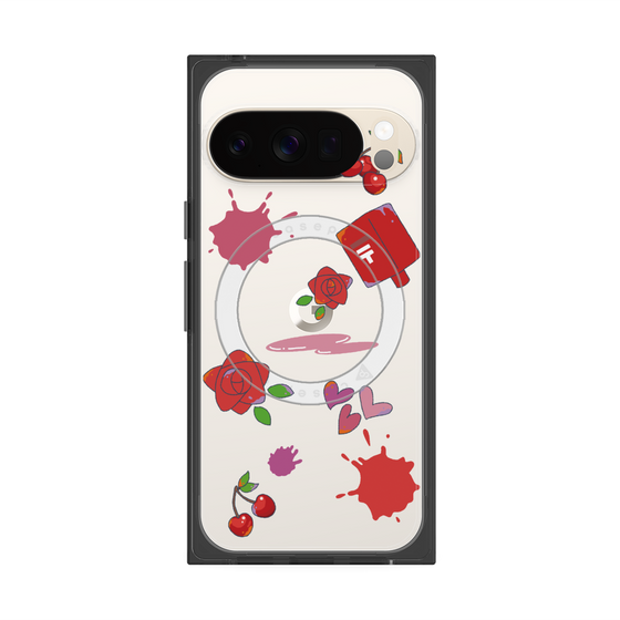 Premium Square Case with Pixelsnap［ DRAWING PAPER Red ］