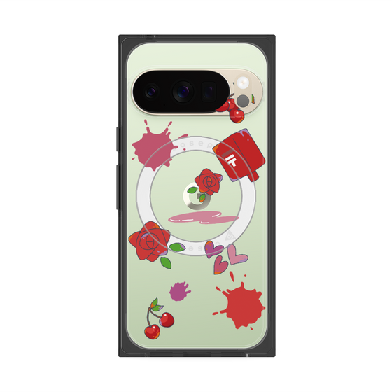 Premium Square Case with Pixelsnap［ DRAWING PAPER Red ］