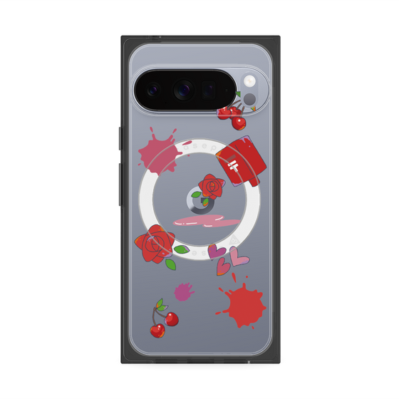 Premium Square Case with Pixelsnap［ DRAWING PAPER Red ］