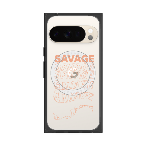 Premium Square Case with Pixelsnap［ SAVAGE Orange ］