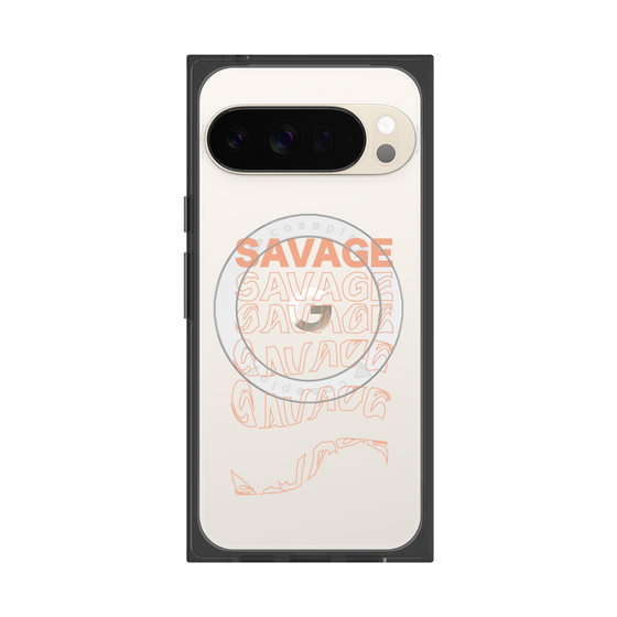 Premium Square Case with Pixelsnap［ SAVAGE Orange ］
