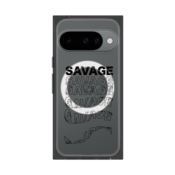 Premium Square Case with Pixelsnap［ SAVAGE Black ］