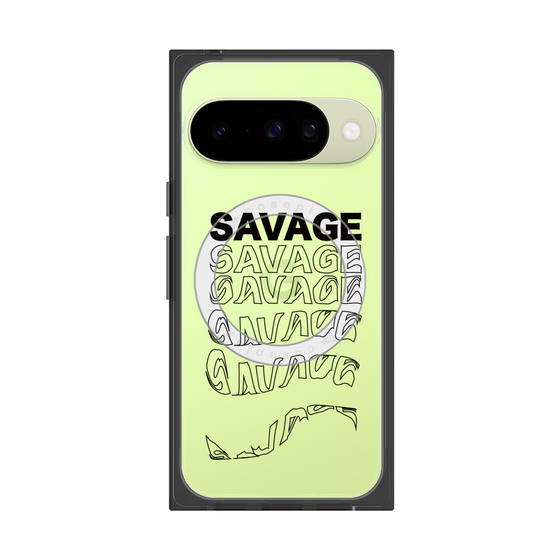 Premium Square Case with Pixelsnap［ SAVAGE Black ］
