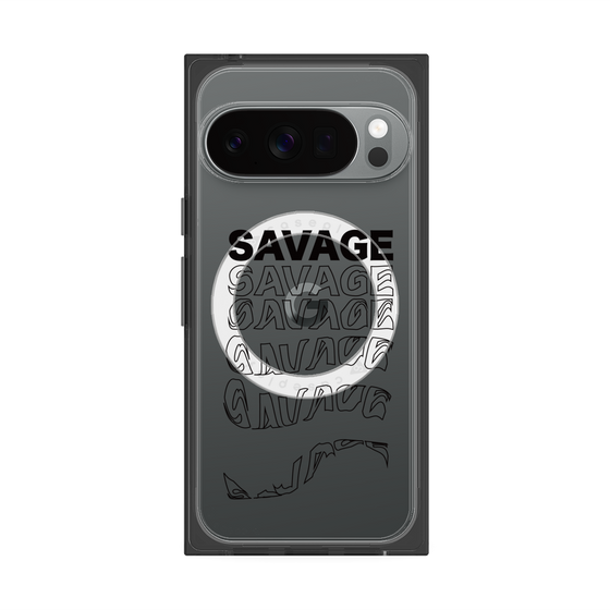 Premium Square Case with Pixelsnap［ SAVAGE Black ］