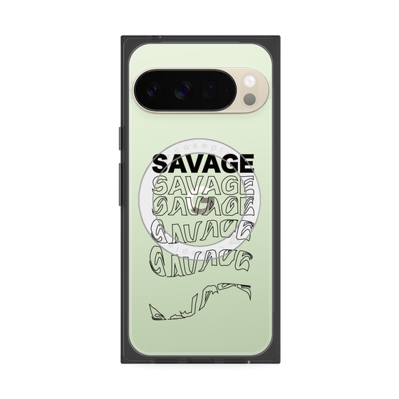 Premium Square Case with Pixelsnap［ SAVAGE Black ］