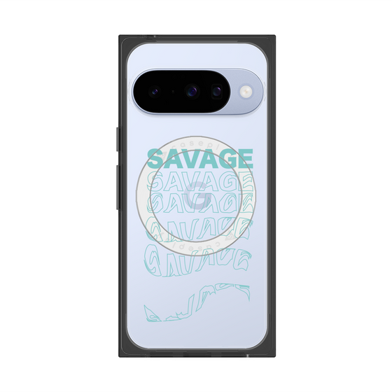 Premium Square Case with Pixelsnap［ SAVAGE Blue ］