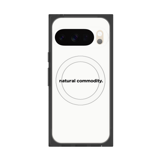 Premium Square Case with Pixelsnap［ NATURAL COMMODITY White ］