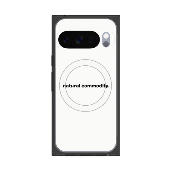 Premium Square Case with Pixelsnap［ NATURAL COMMODITY White ］