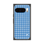 Premium Square Case with Pixelsnap［ Checkered Blue ］