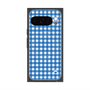 Premium Square Case with Pixelsnap［ Checkered Blue ］
