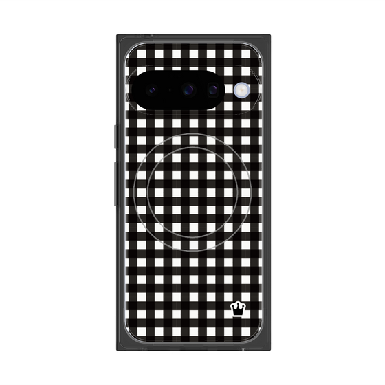 Premium Square Case with Pixelsnap［ Checkered Black ］