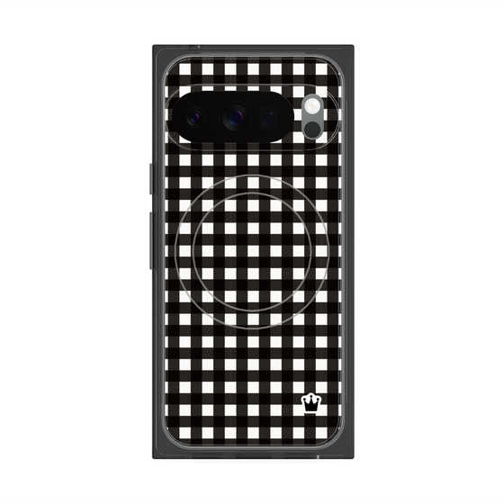 Premium Square Case with Pixelsnap［ Checkered Black ］