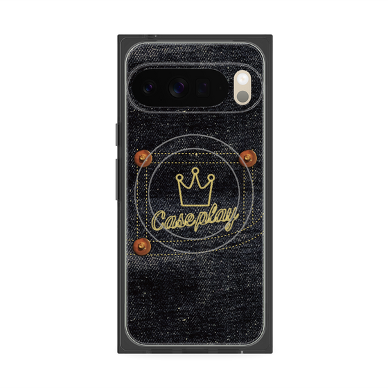 Premium Square Case with Pixelsnap［ Denim Indigo Jeans ］