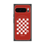 Premium Square Case with Pixelsnap［ Racing Checkered Flag Red ］