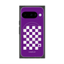 Premium Square Case with Pixelsnap［ Racing Checkered Flag Purple ］