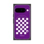 Premium Square Case with Pixelsnap［ Racing Checkered Flag Purple ］