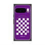 Premium Square Case with Pixelsnap［ Racing Checkered Flag Purple ］