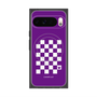 Premium Square Case with Pixelsnap［ Racing Checkered Flag Purple ］