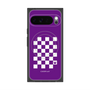 Premium Square Case with Pixelsnap［ Racing Checkered Flag Purple ］
