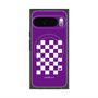 Premium Square Case with Pixelsnap［ Racing Checkered Flag Purple ］