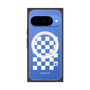 Premium Square Case with Pixelsnap［ Racing Checkered Flag White ］