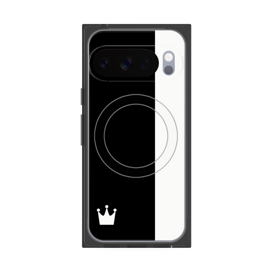 Premium Square Case with Pixelsnap［ CASEPLAY Bi-Colors Black & White ］