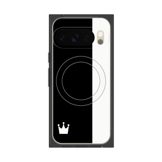 Premium Square Case with Pixelsnap［ CASEPLAY Bi-Colors Black & White ］