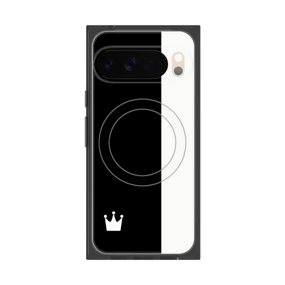 Premium Square Case with Pixelsnap［ CASEPLAY Bi-Colors Black & White ］