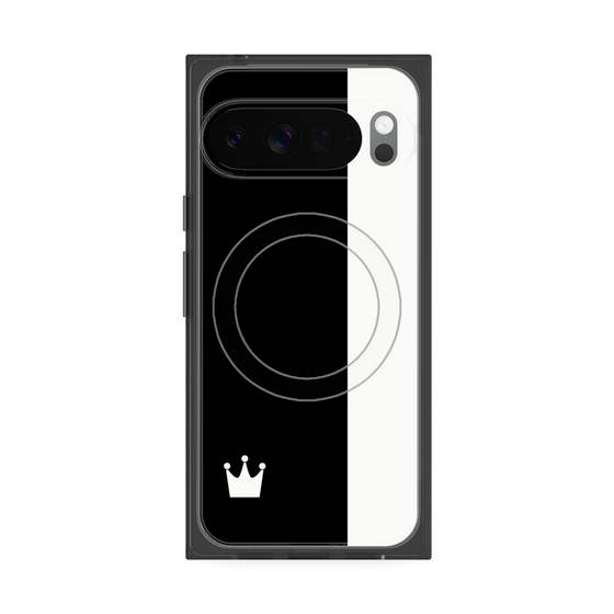 Premium Square Case with Pixelsnap［ CASEPLAY Bi-Colors Black & White ］