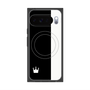 Premium Square Case with Pixelsnap［ CASEPLAY Bi-Colors Black & White ］