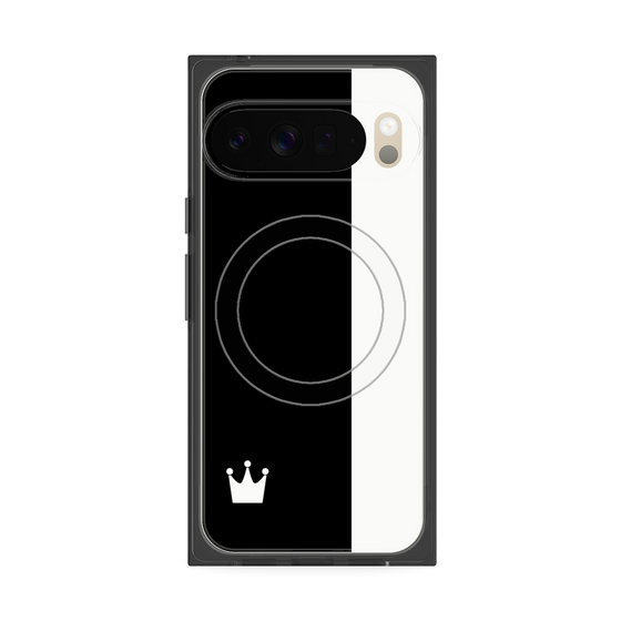 Premium Square Case with Pixelsnap［ CASEPLAY Bi-Colors Black & White ］