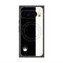 Premium Square Case with Pixelsnap［ CASEPLAY Bi-Colors Black & White ］