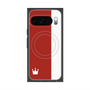 Premium Square Case with Pixelsnap［ CASEPLAY Bi-Colors Red & White ］