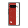 Premium Square Case with Pixelsnap［ CASEPLAY Bi-Colors Red & White ］