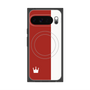 Premium Square Case with Pixelsnap［ CASEPLAY Bi-Colors Red & White ］