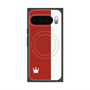 Premium Square Case with Pixelsnap［ CASEPLAY Bi-Colors Red & White ］