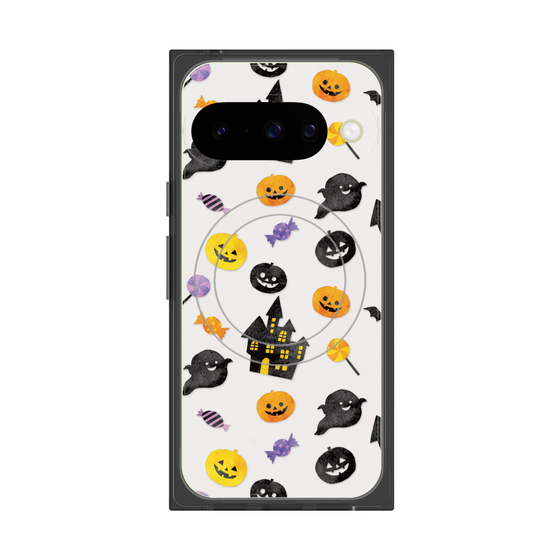 Premium Square Case with Pixelsnap［ Halloween Party - White ］