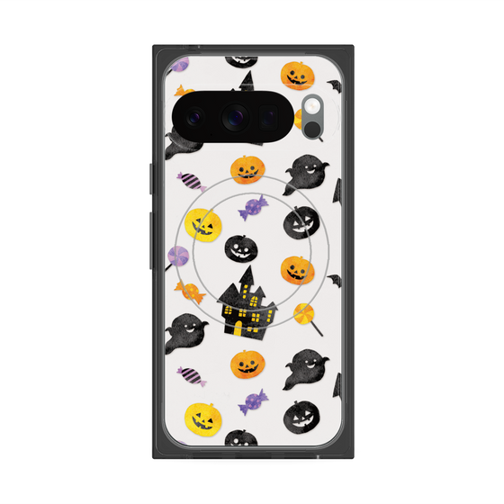 Premium Square Case with Pixelsnap［ Halloween Party - White ］