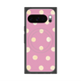Premium Square Case with Pixelsnap［ Watercolor Dots Retro Color - Pink ］