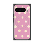 Premium Square Case with Pixelsnap［ Watercolor Dots Retro Color - Pink ］